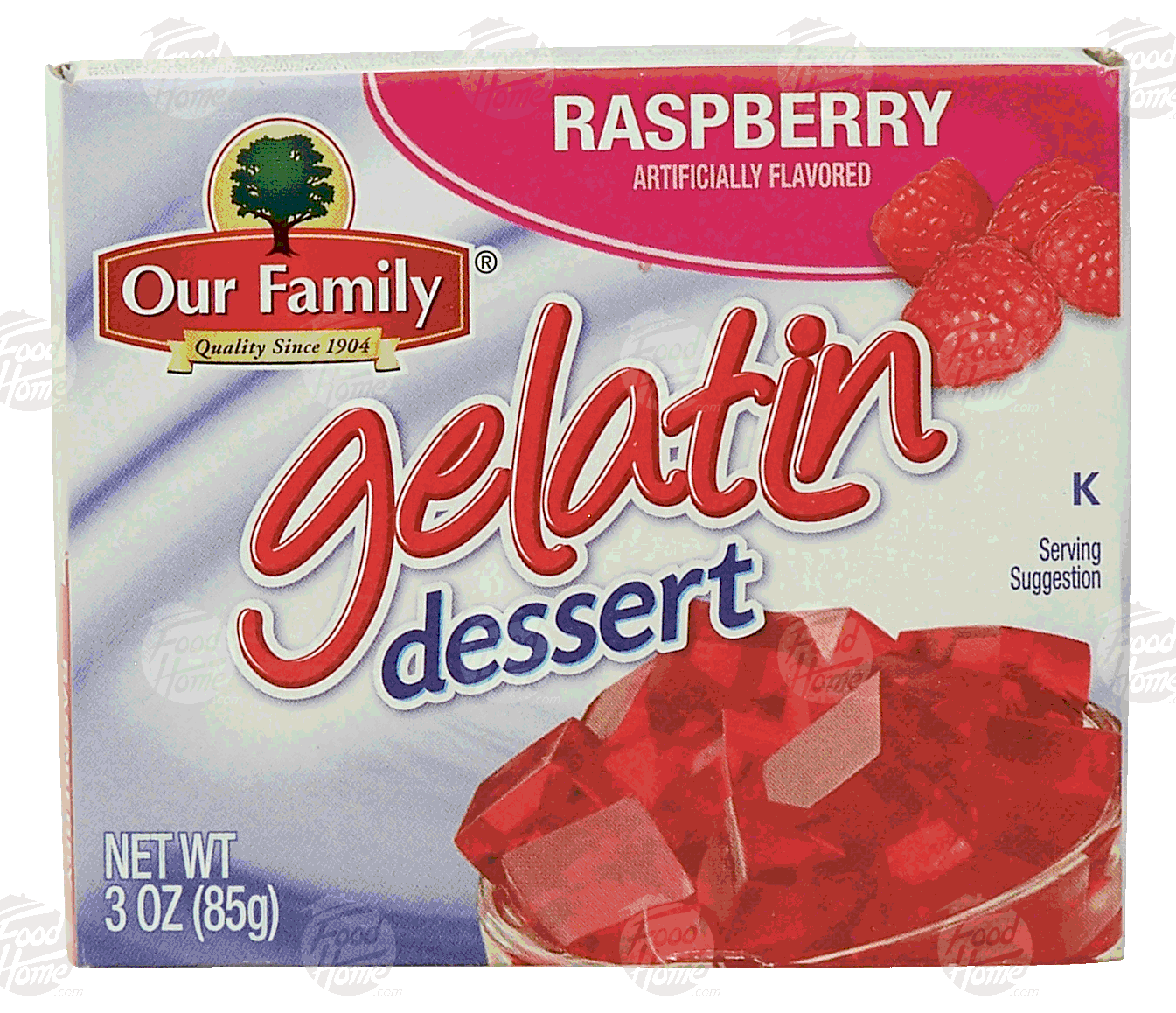 Our Family  raspberry gelatin dessert Full-Size Picture